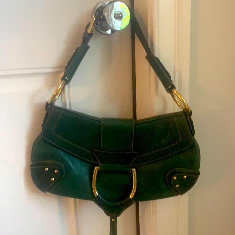 Dolce & Gabbana Green Leather Purse